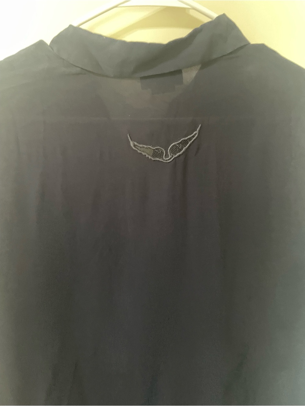 Zadig & Voltaire Thely Soft Navy Silk-Feel Blouse | NWT | Medium - Picture 11 of 12